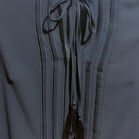 NWOT WHBM Black Long Sleeve Top - Picture 3 of 6